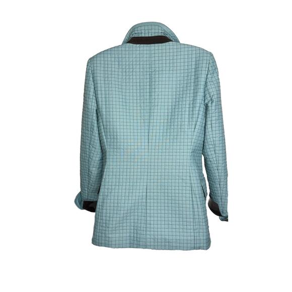 CARLISLE Jacket Blue Lined Water -resistant Quilted‎ look Field Coat sz 4 - Picture 3 of 7